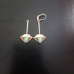 12 - Arrow turquoise earrings
